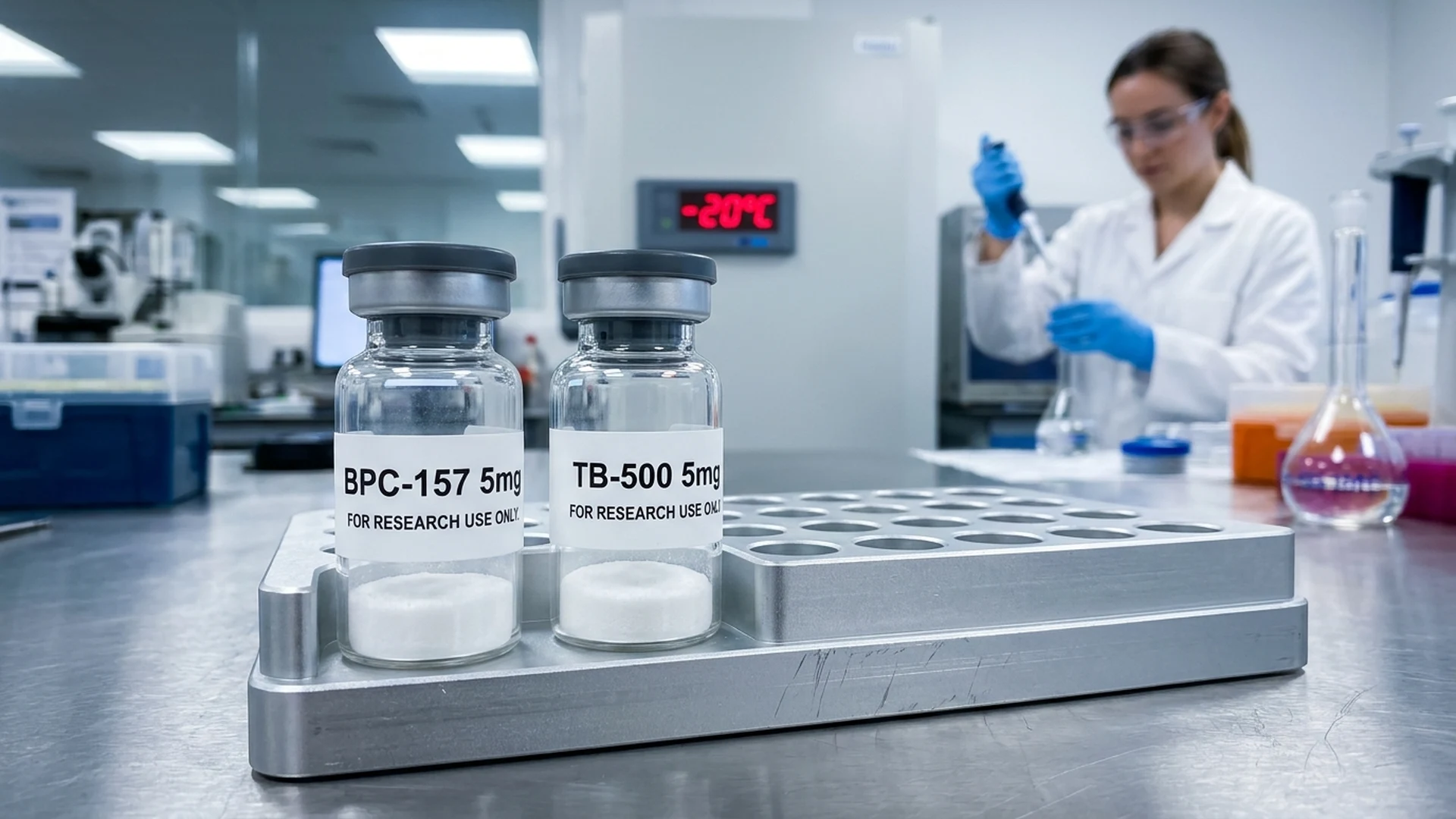 bpc-157 and tb-500 peptide blend stability testing analytical reference monograph laboratory testing