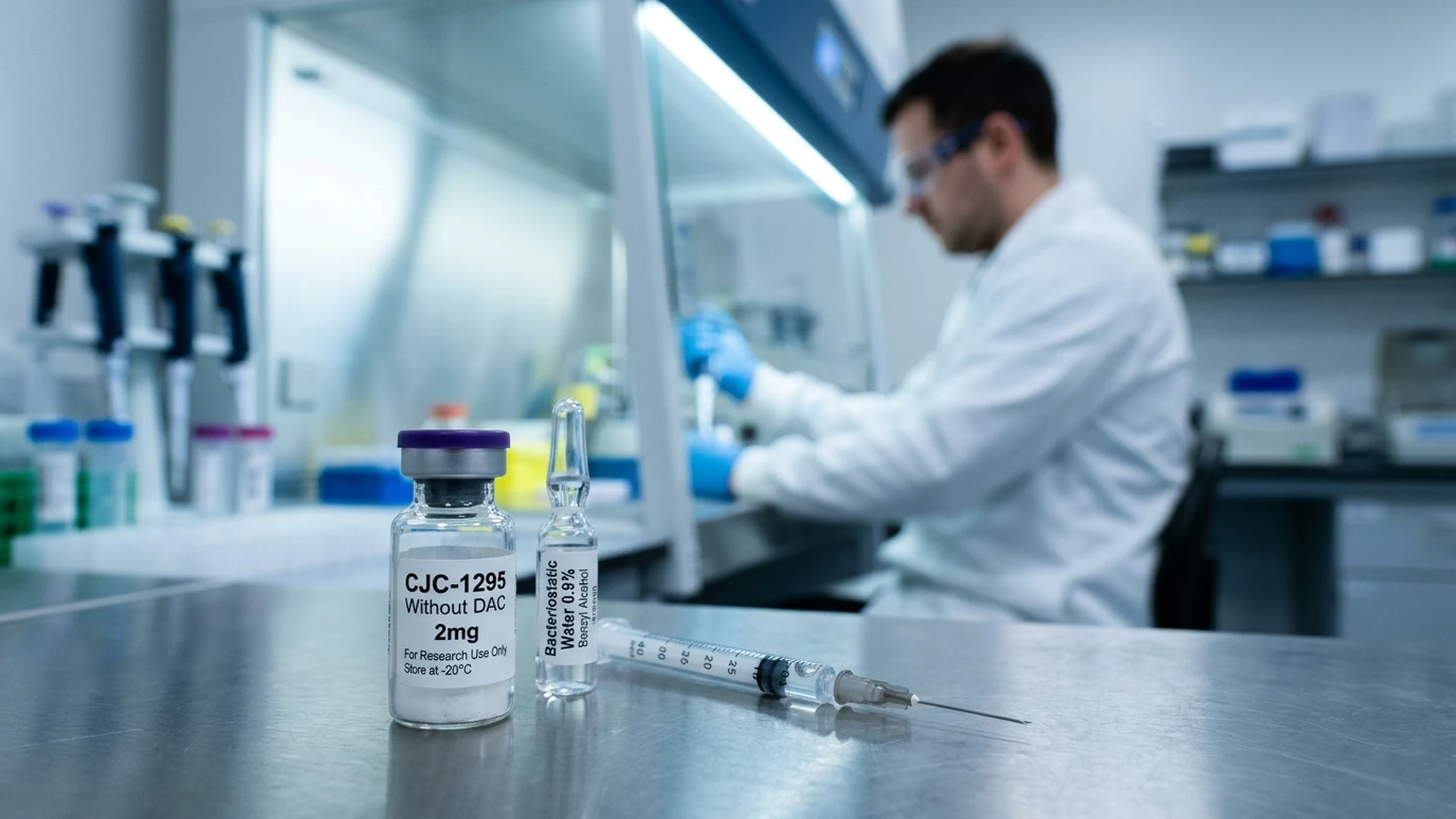 cjc-1295 reconstitution diluent compatibility analytical reference monograph laboratory testing